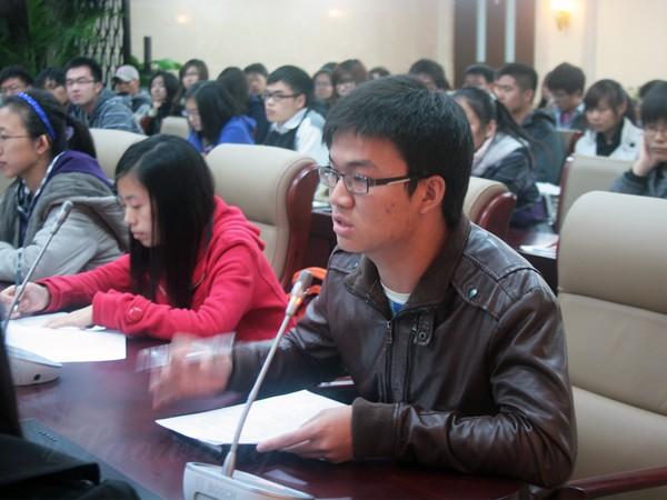 学生代表提问（一）