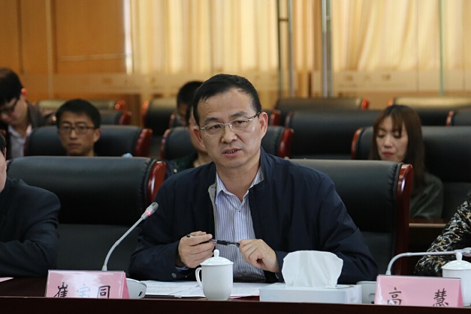 校长助理崔宝同讲话