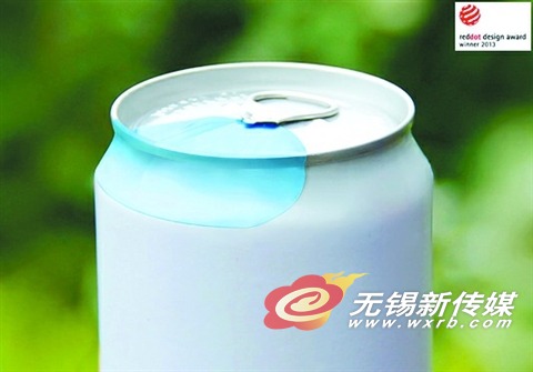 江南大学团队“安全易拉罐瓶贴”设计作品