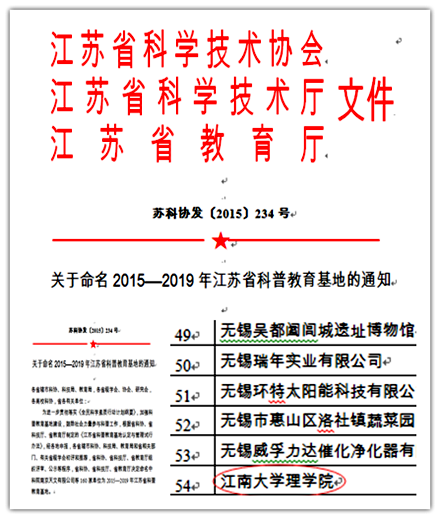 江苏省科技厅三部门发文摘录