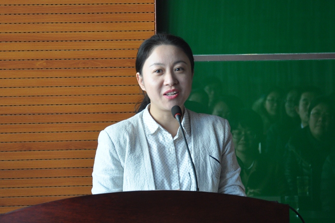 希悦尔公司人力资源总监张蓓女士讲话