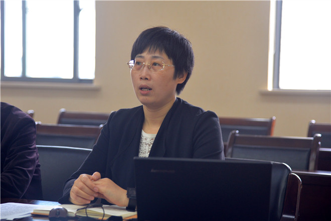 院党委书记李佳敏作整改落实情况汇报
