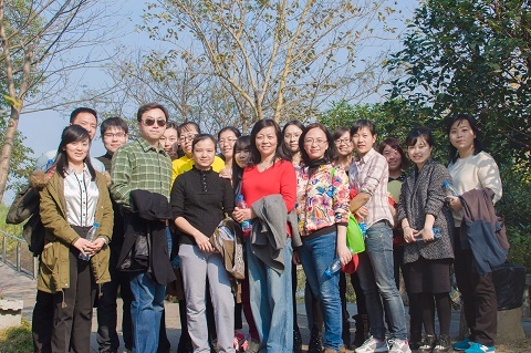 徒步老师合影