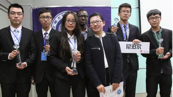 获奖的同学们