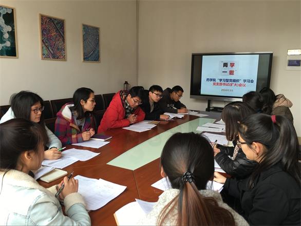 药学院党支部书记(扩大)会议