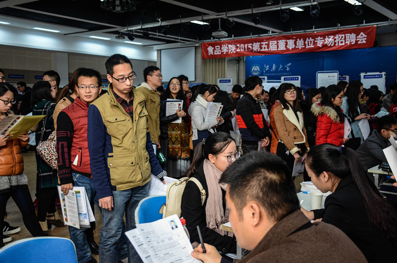 招聘会现场