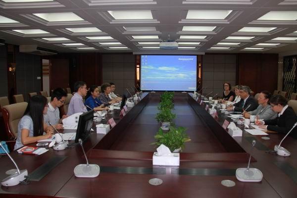 与比利时Thomas More大学代表团会谈现场