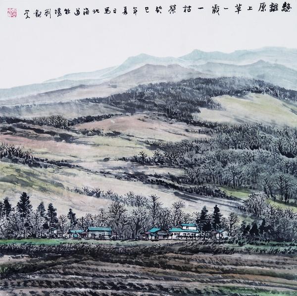 作品《北海道－離離原上草》