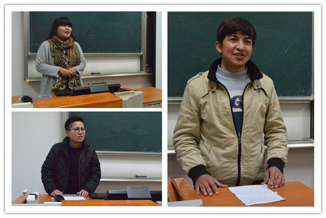 少数民族学生代表发言
