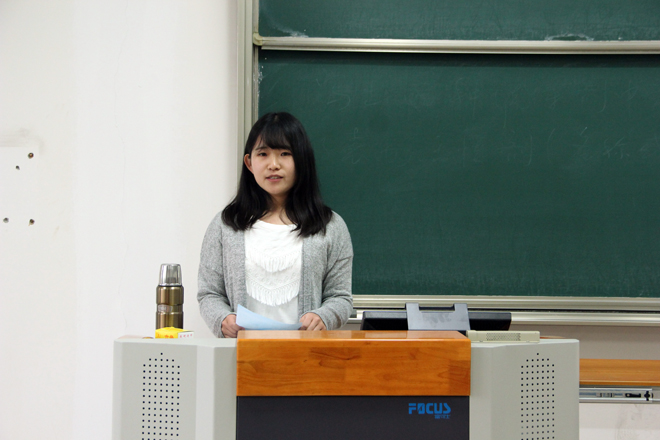 获奖学生代表发言