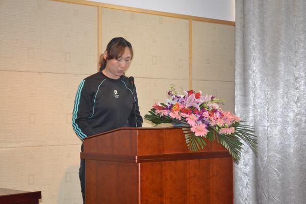 程华平老师代表教练员发言