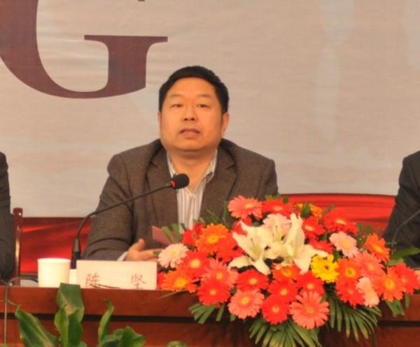 江南大学校长、校友会会长陈坚致欢迎辞并介绍学校现状