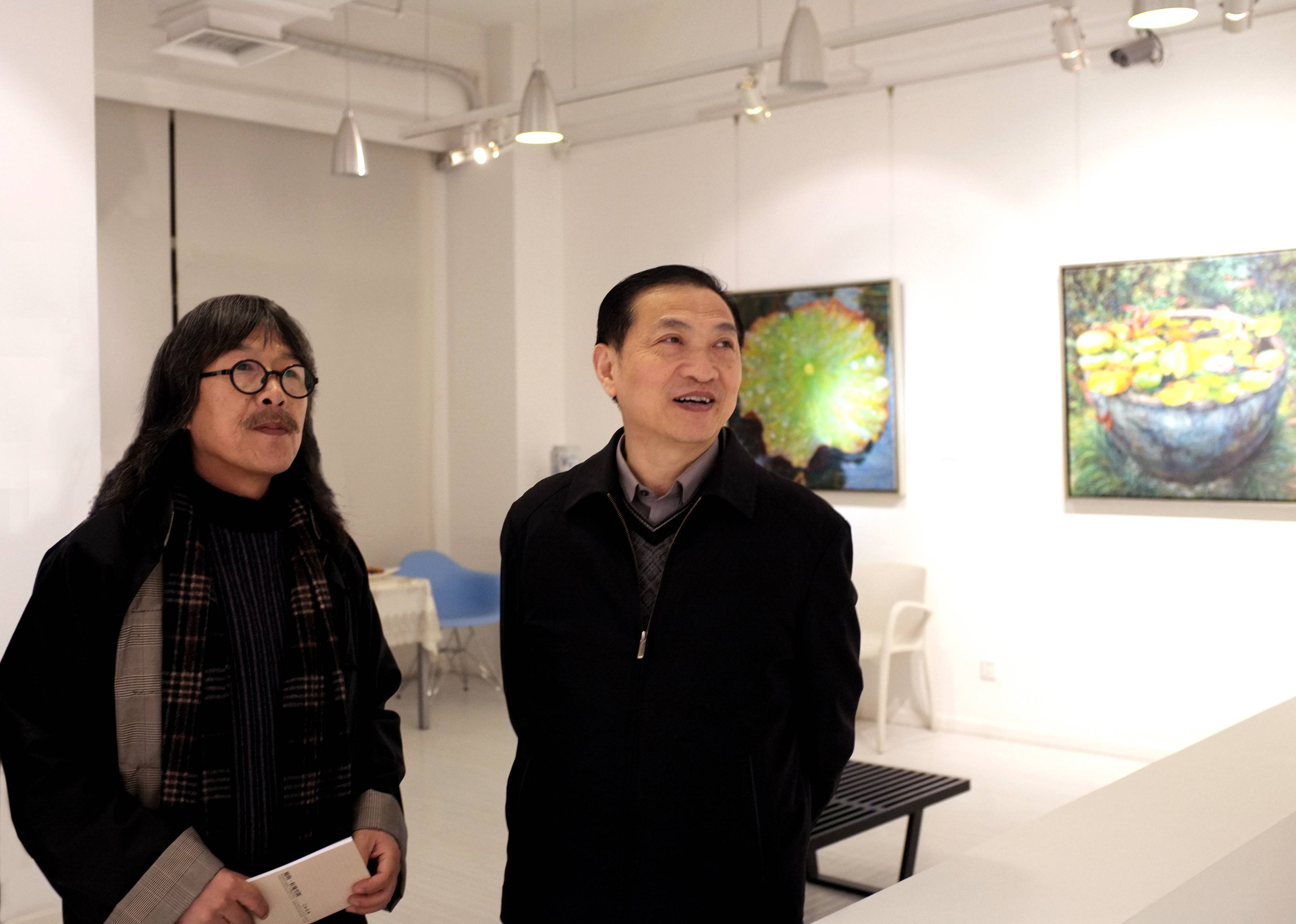 教育部高教司司长(原江南大学党委书记)参观画展