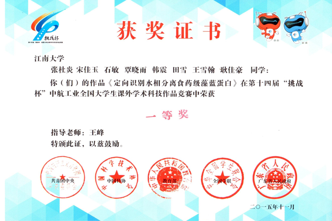 一等奖奖状