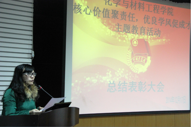 分团委书记糜海燕老师进行总结发言
