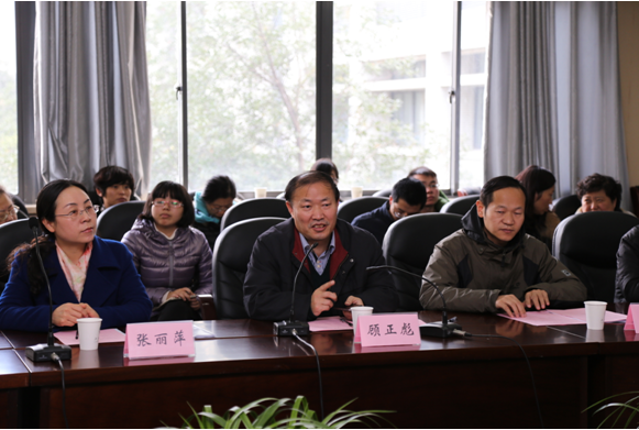 顾正彪副校长致欢迎词