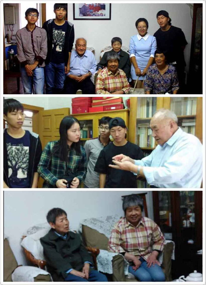 老党员老师与同学们谈学习和理想