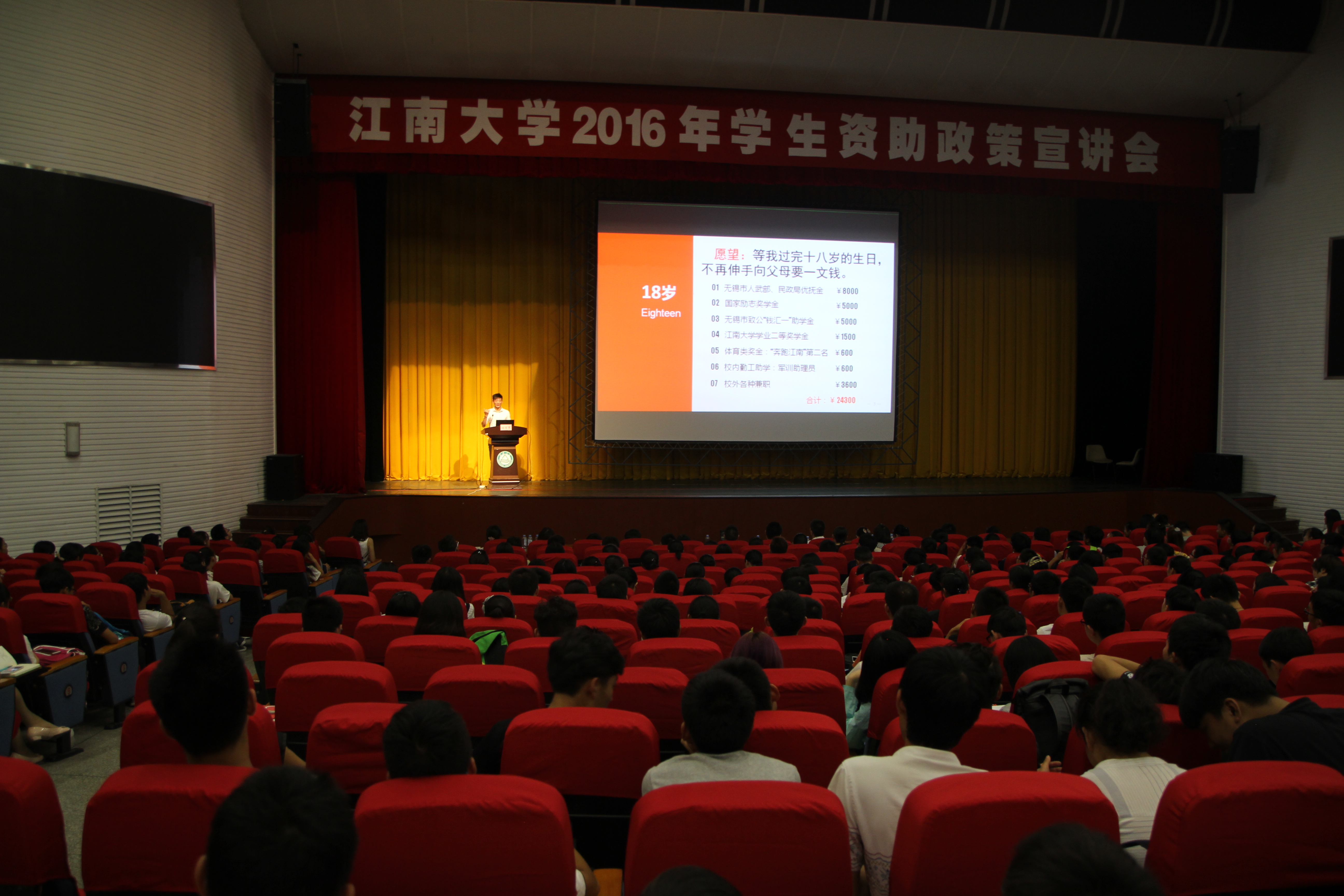 李志强同学演讲