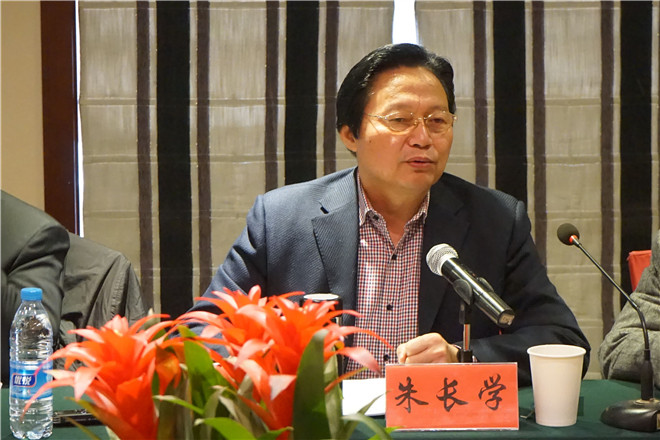 中国食品安全报社社长兼总编辑朱长学发表致辞